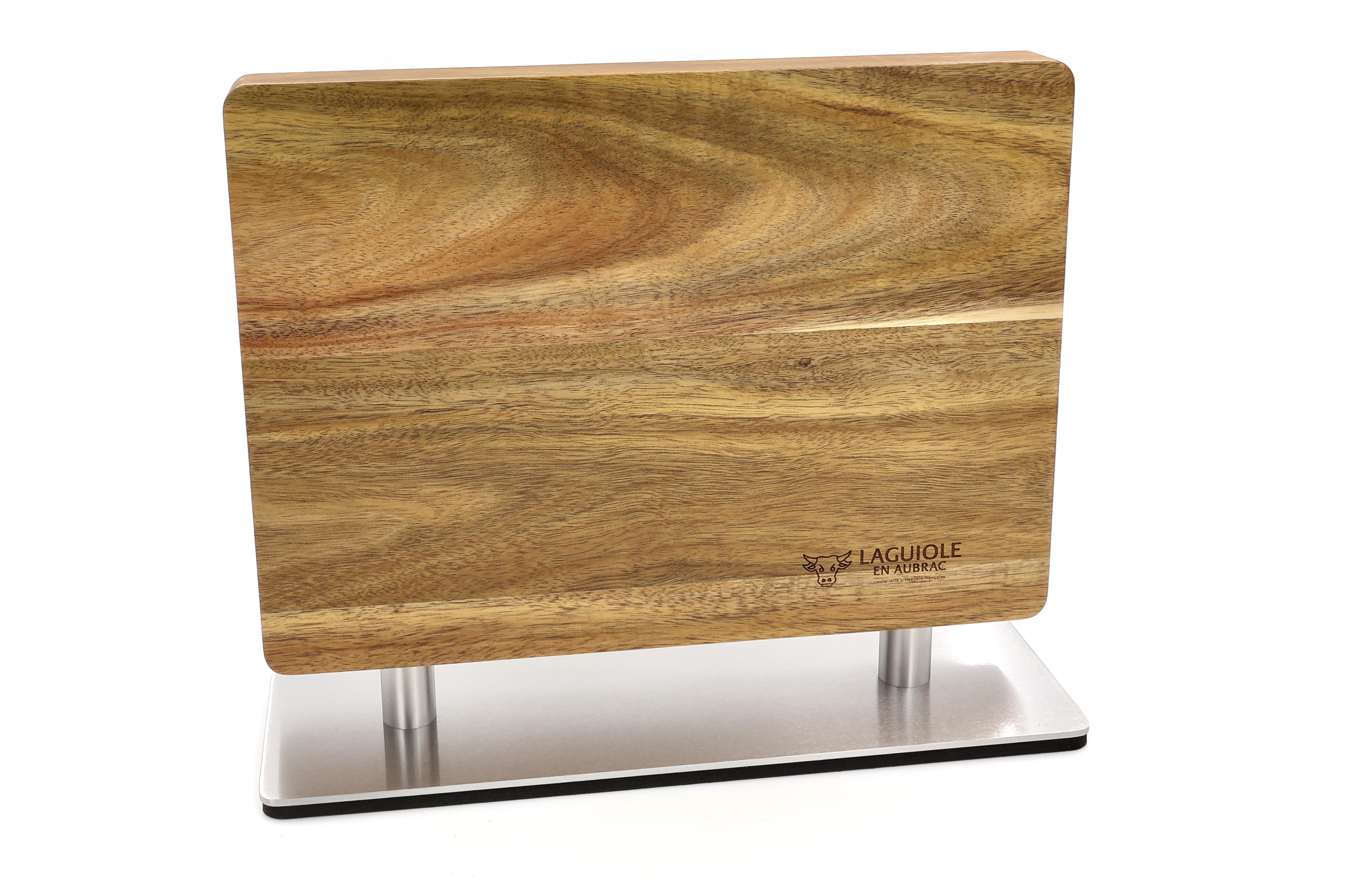 Laguiole en Aubrac magnetischer Messerblock für Steakmesser oder Kochmesser Akazie