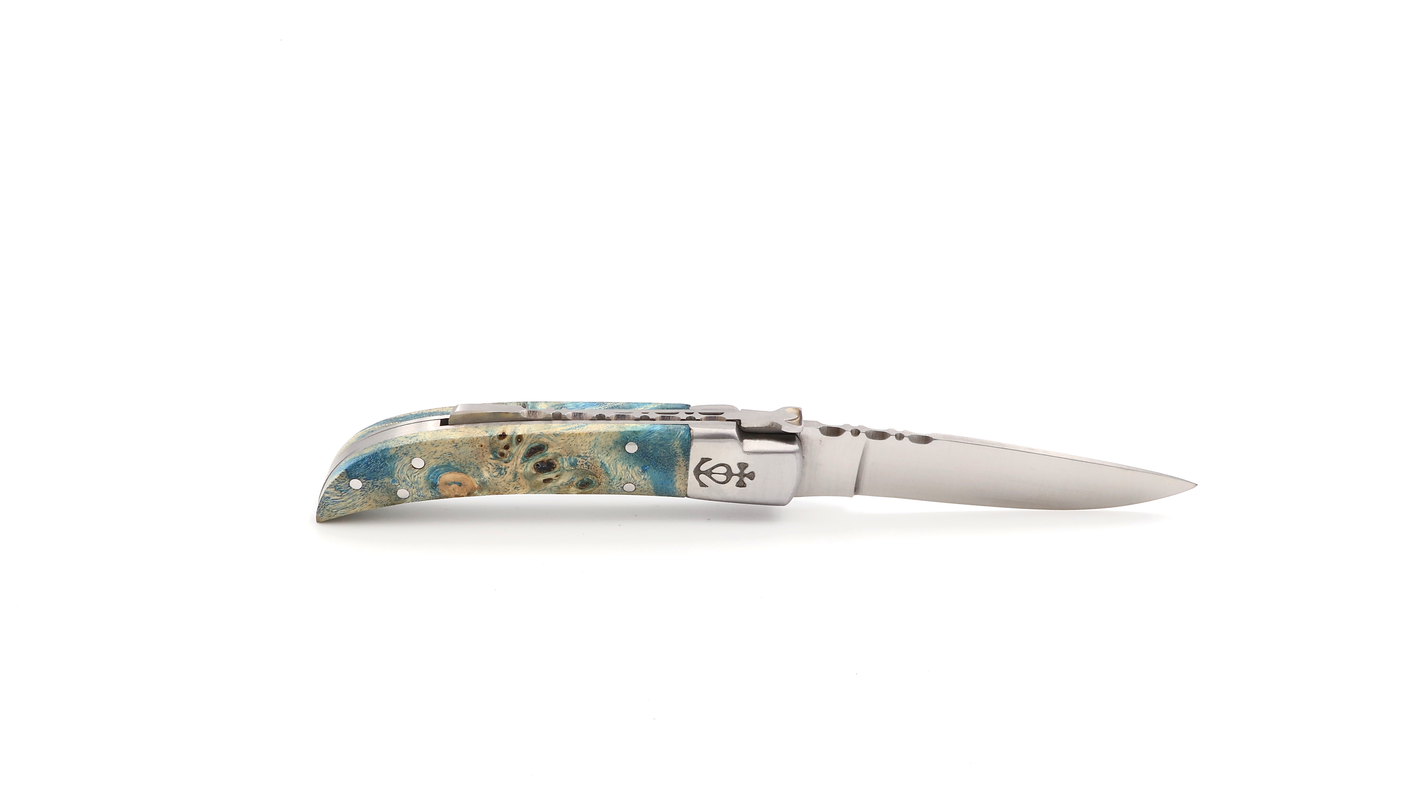 Le Camarguais knife poplar burlwood 10 cm Le Camarguais knife poplar burlwood 10 cm