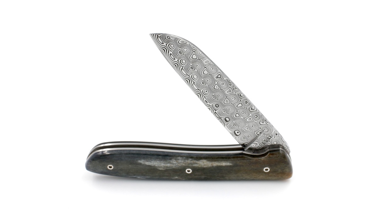 PERCEVAL L08 Damast Kamelknochen