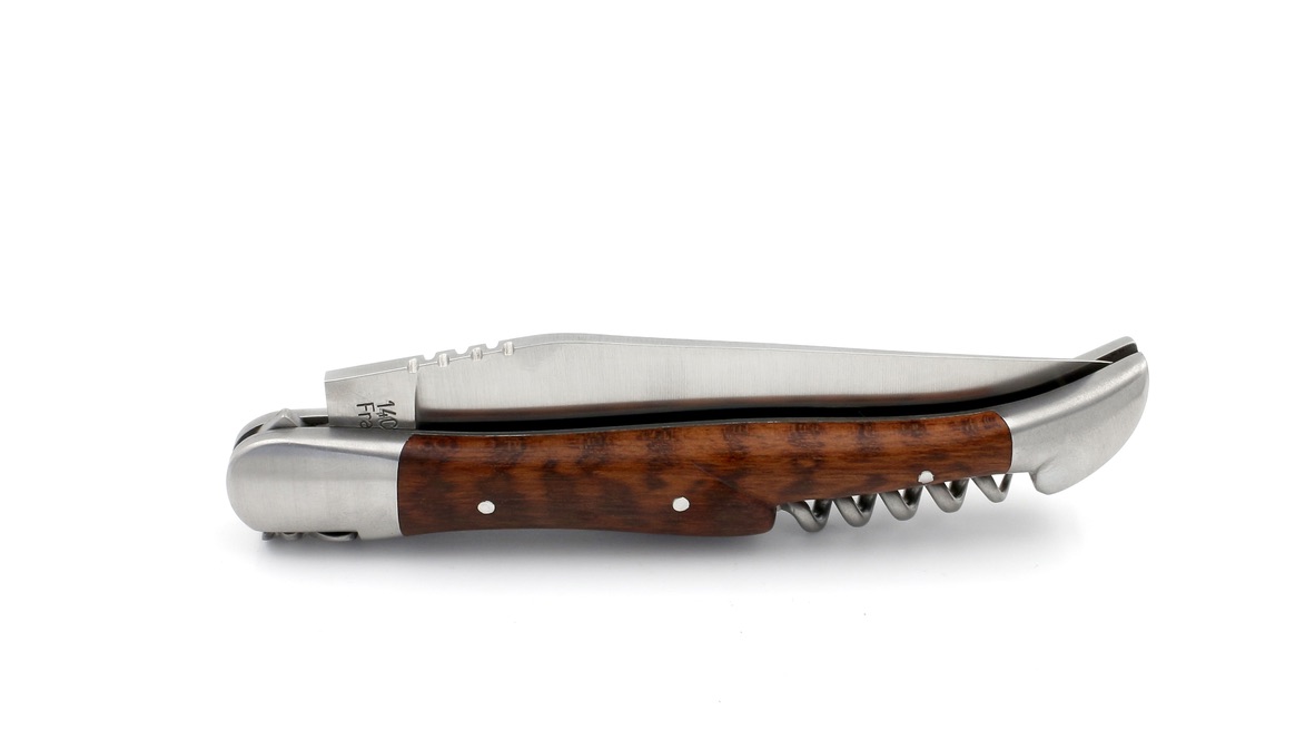Honoré Durand Laguiole knife Prestige snakewood corkscrew 12 cm mat