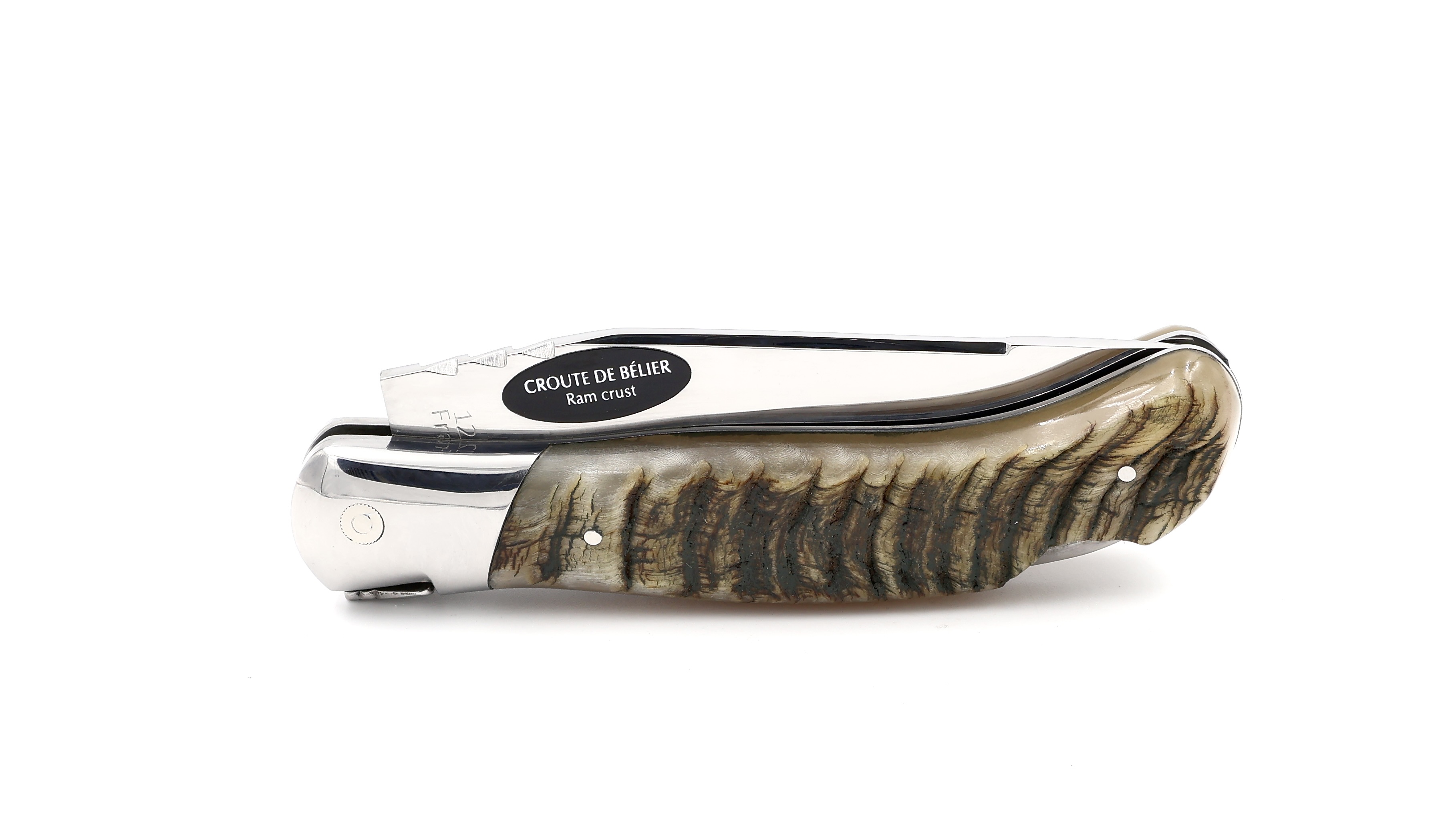 ARBALETE G. David  Laguiole Jagdmesser NATURE Widderhorn poliert 12 cm