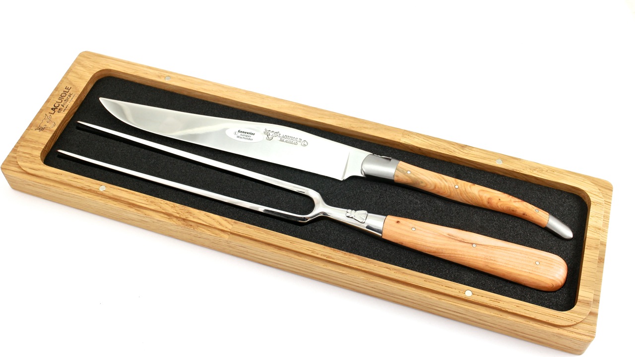 Laguiole en Aubrac Tranchier-Besteck CHEF Wacholder 2-teilig