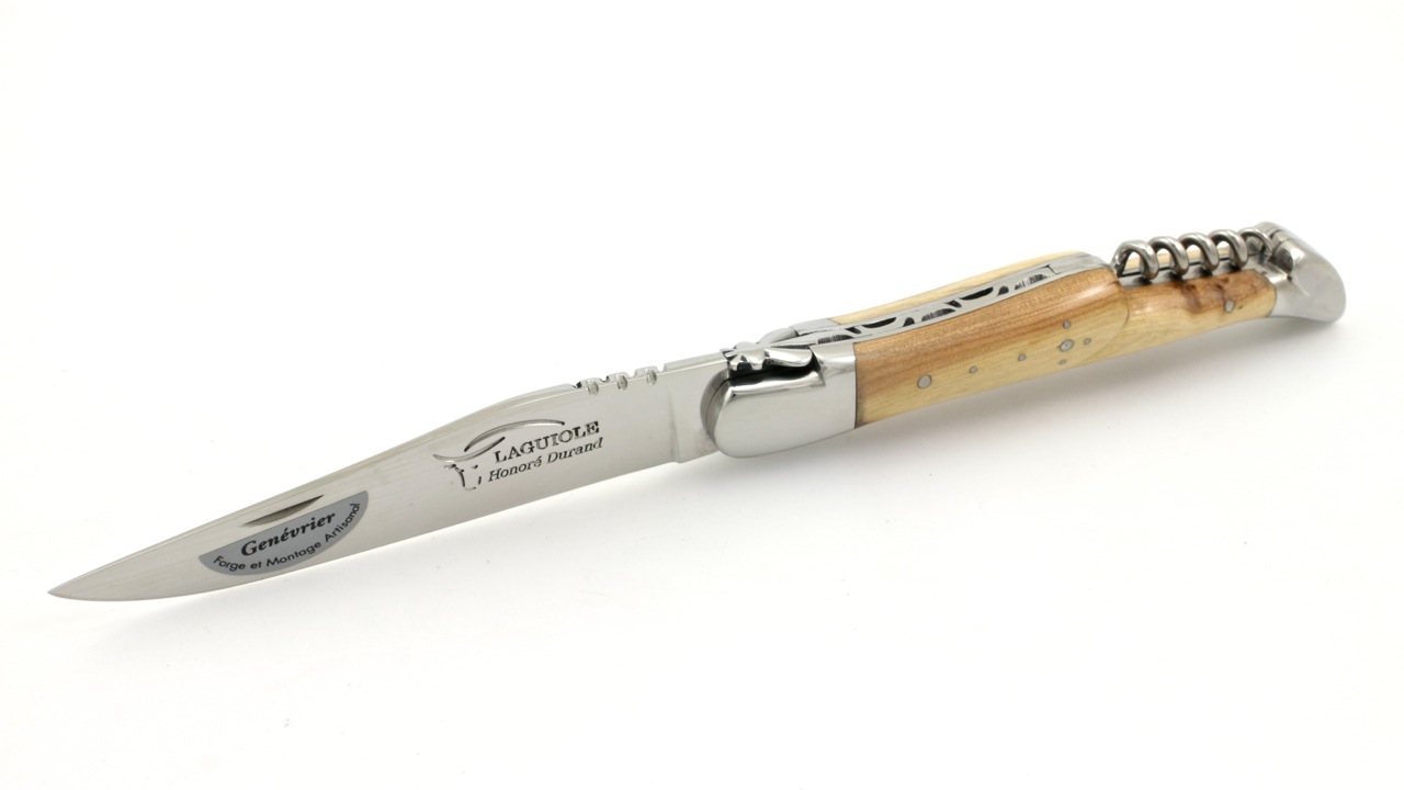Honoré Durand Laguiole Prestige Wacholder poliert Korkenzieher 12 cm 14C28 Sandvik