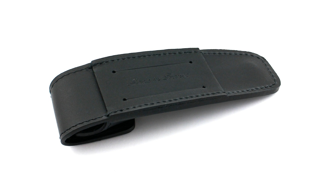 Laguiole en Aubrac "Aubrac" leather case for the belt 12 cm