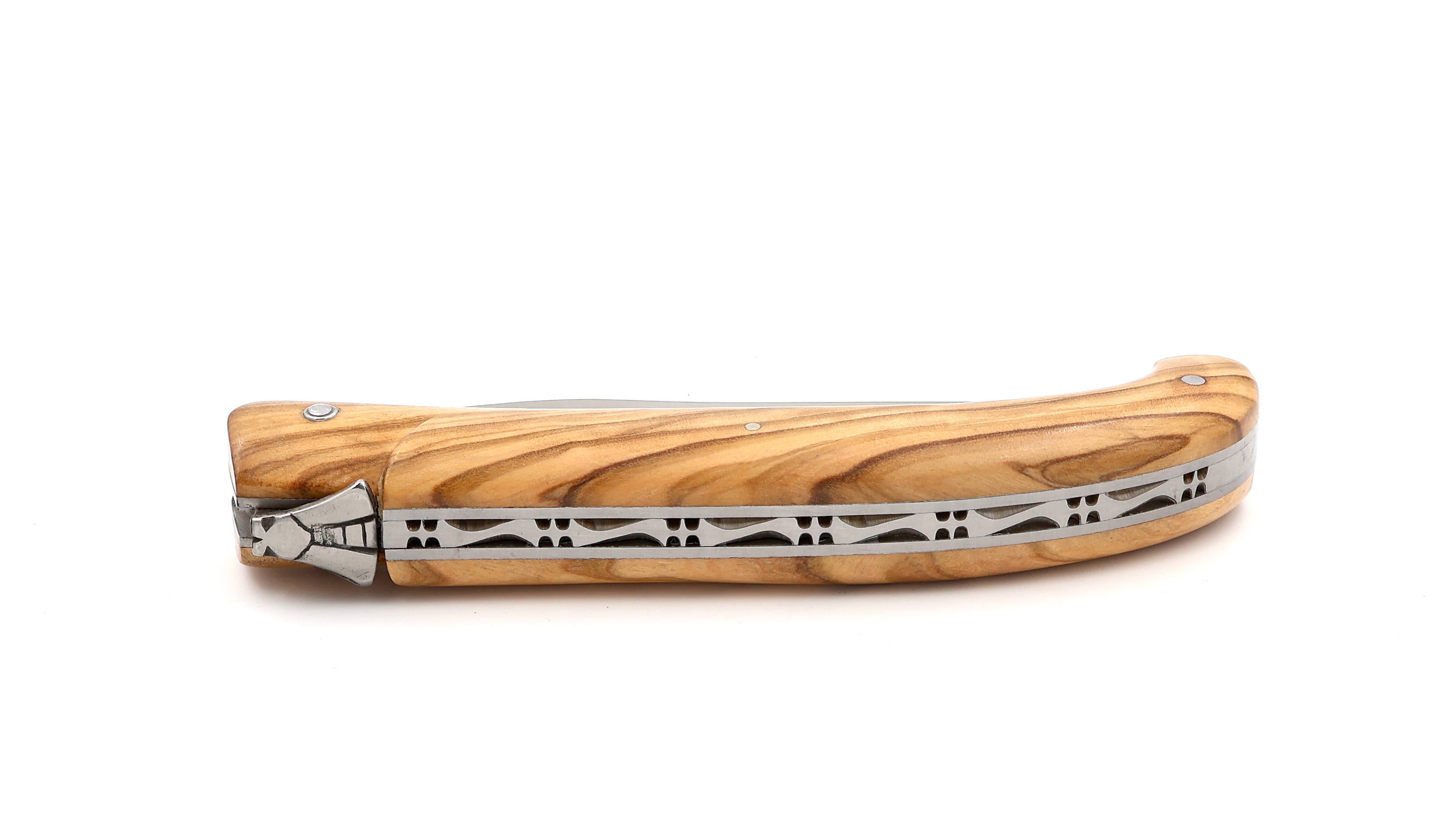Laguiole en Aubrac TRAPPEUR hunting knife 14 cm olive wood
