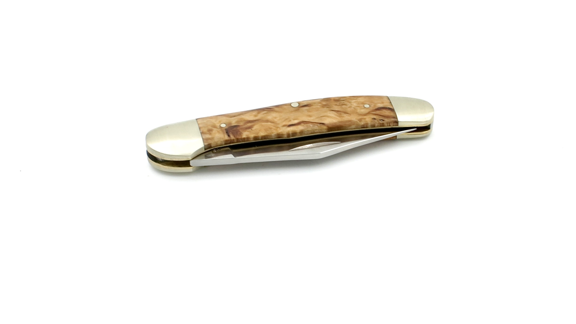 Robert Klaas US-Copperhead knife birch wood