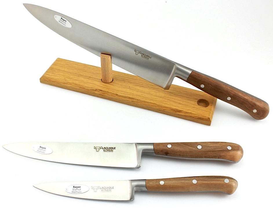 AUBRAC-3er-KOCHMESSER-WALNUSS4DhNx4VITudlI Laguiole en Aubrac Walnut wood Set of 3 kitchen knives 10 cm 15 cm 20 cm