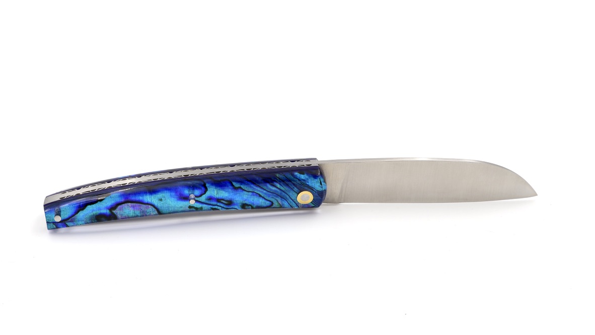 Liadou du Vallon® PETIT abalone blue chiseled 10,5 cm