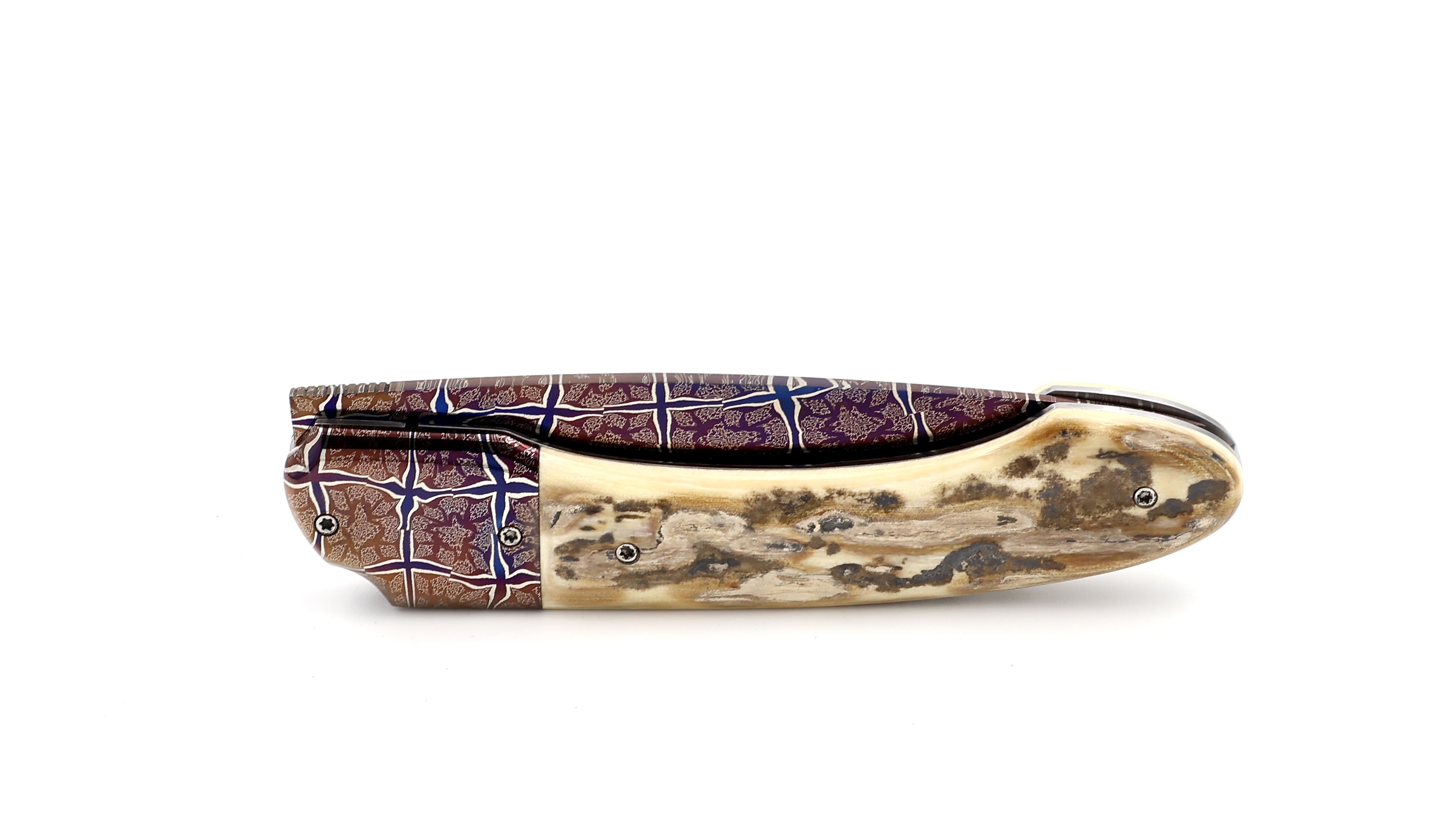 Philippe Soeuvre le Vault de lugny Mammutelfenbein gebleute Mosaikdamast Klinge   