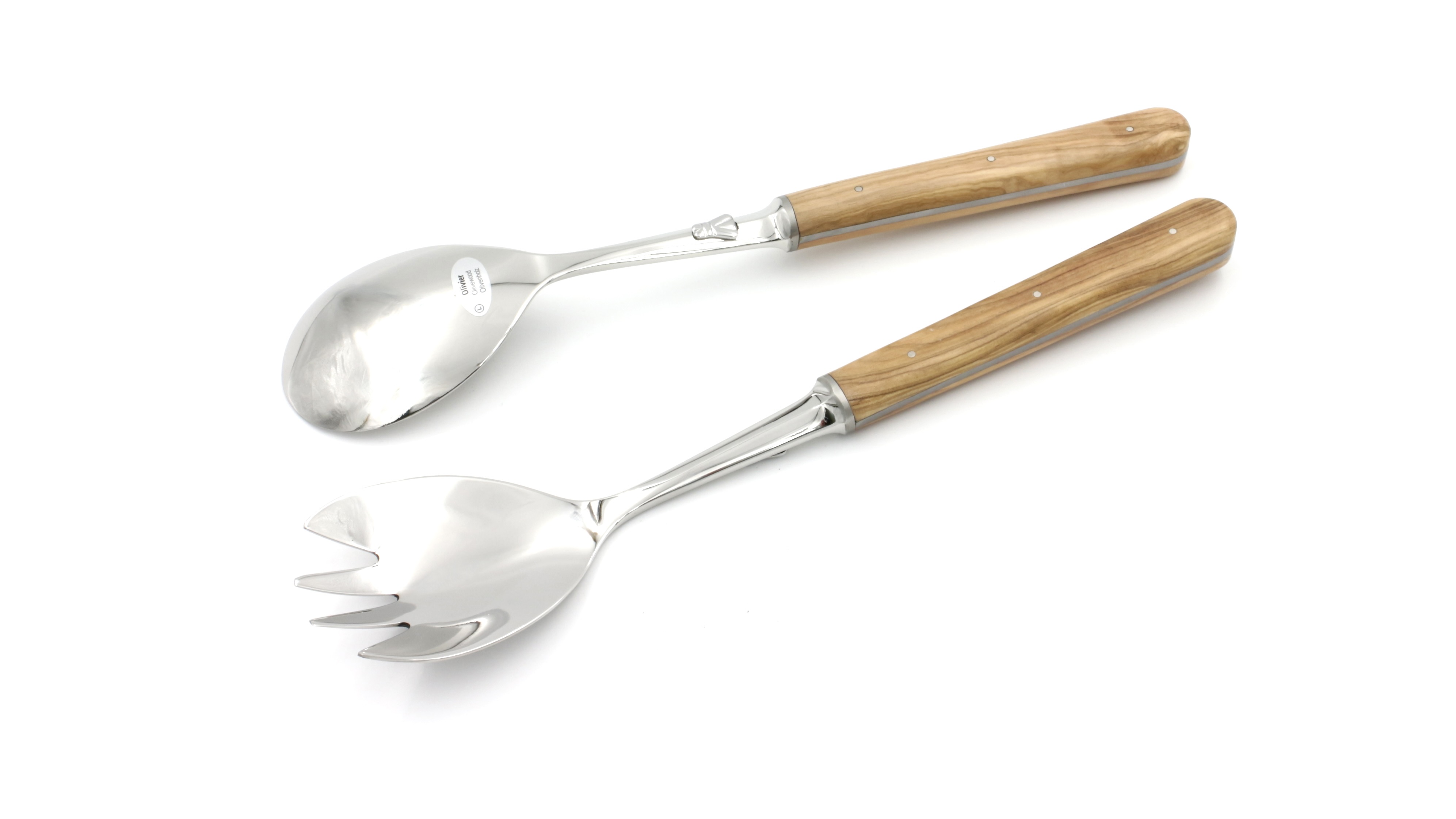 Laguiole en Aubrac saalt cutlery Olive wood