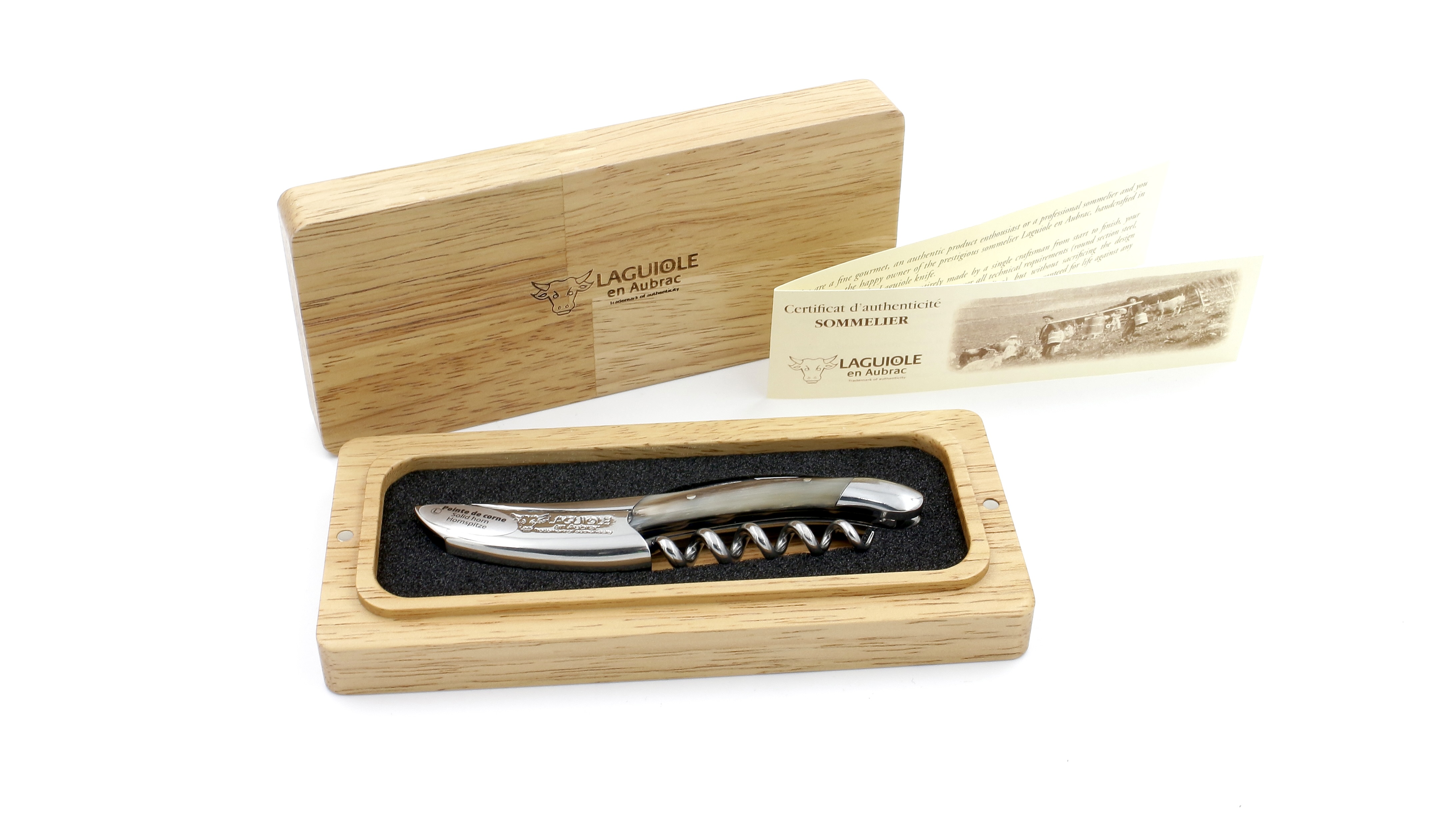Laguiole en Aubrac Laguiole Sommelier knife Horntip