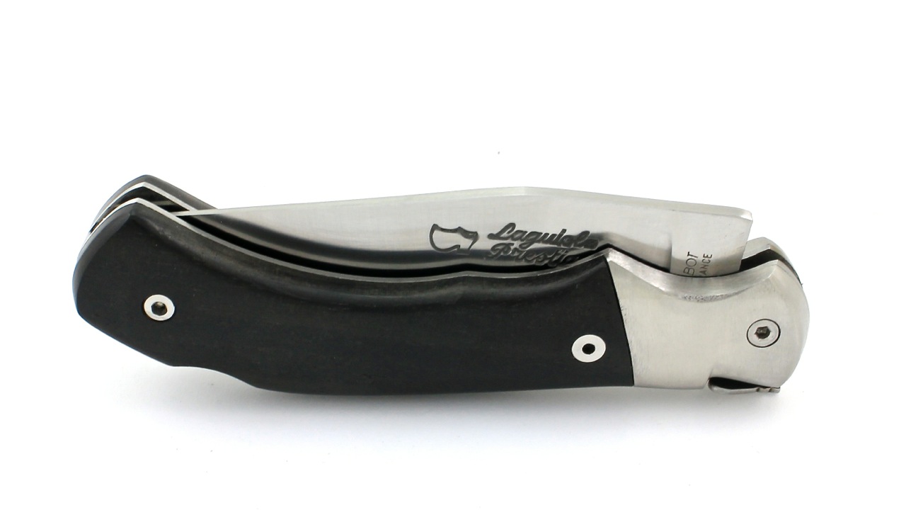 Rouerge-Ebenholz-4 AU SABOT Laguiole Rouerge hunting knife 12 cm ebony