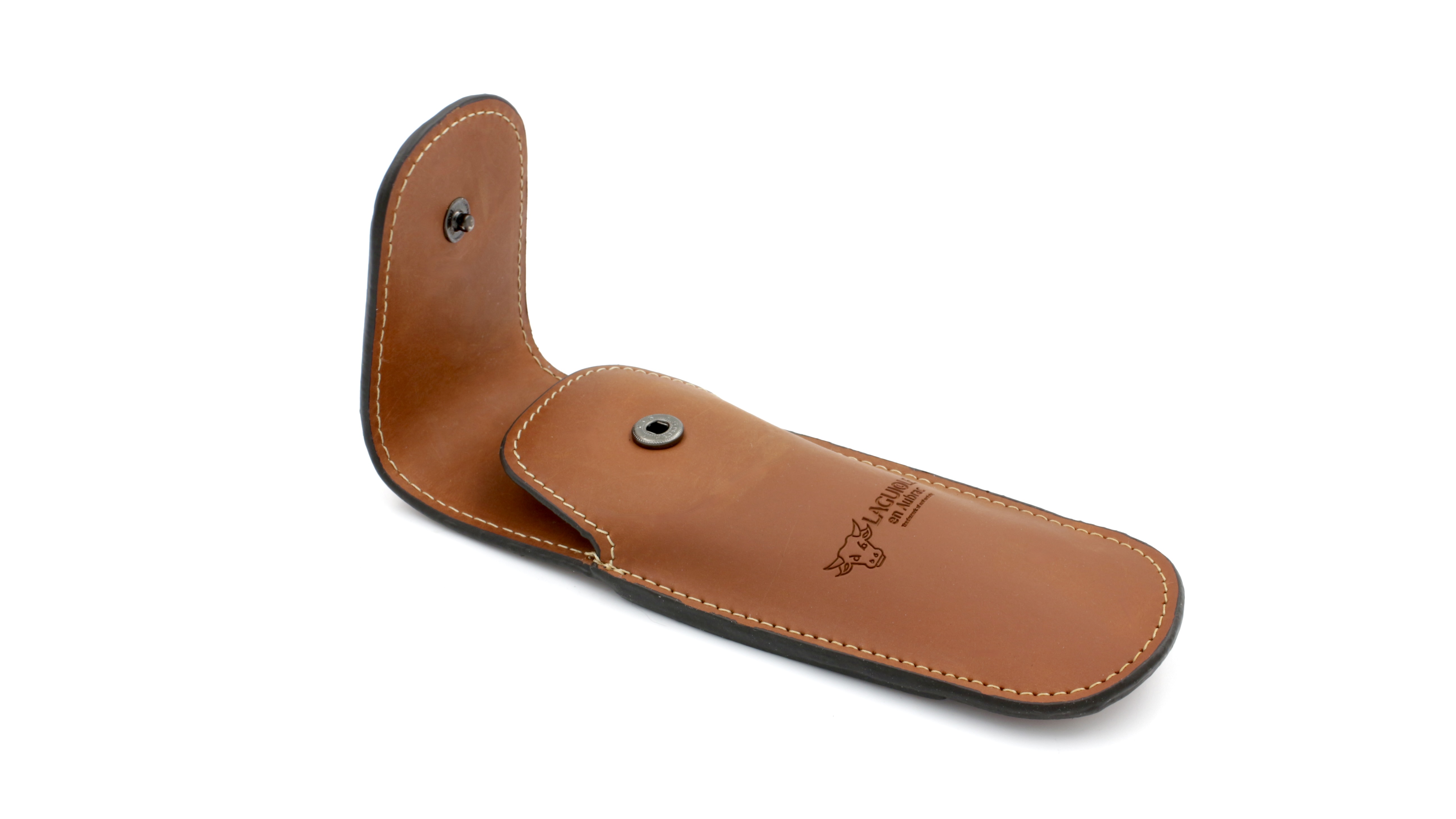 LAGUIOLE en Aubrac Etui Gürteletui 14 cm Leder braun
