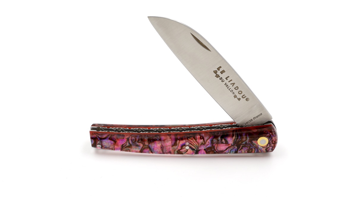 Liadou du Vallon® PETIT abalone red chiseled 10,5 cm