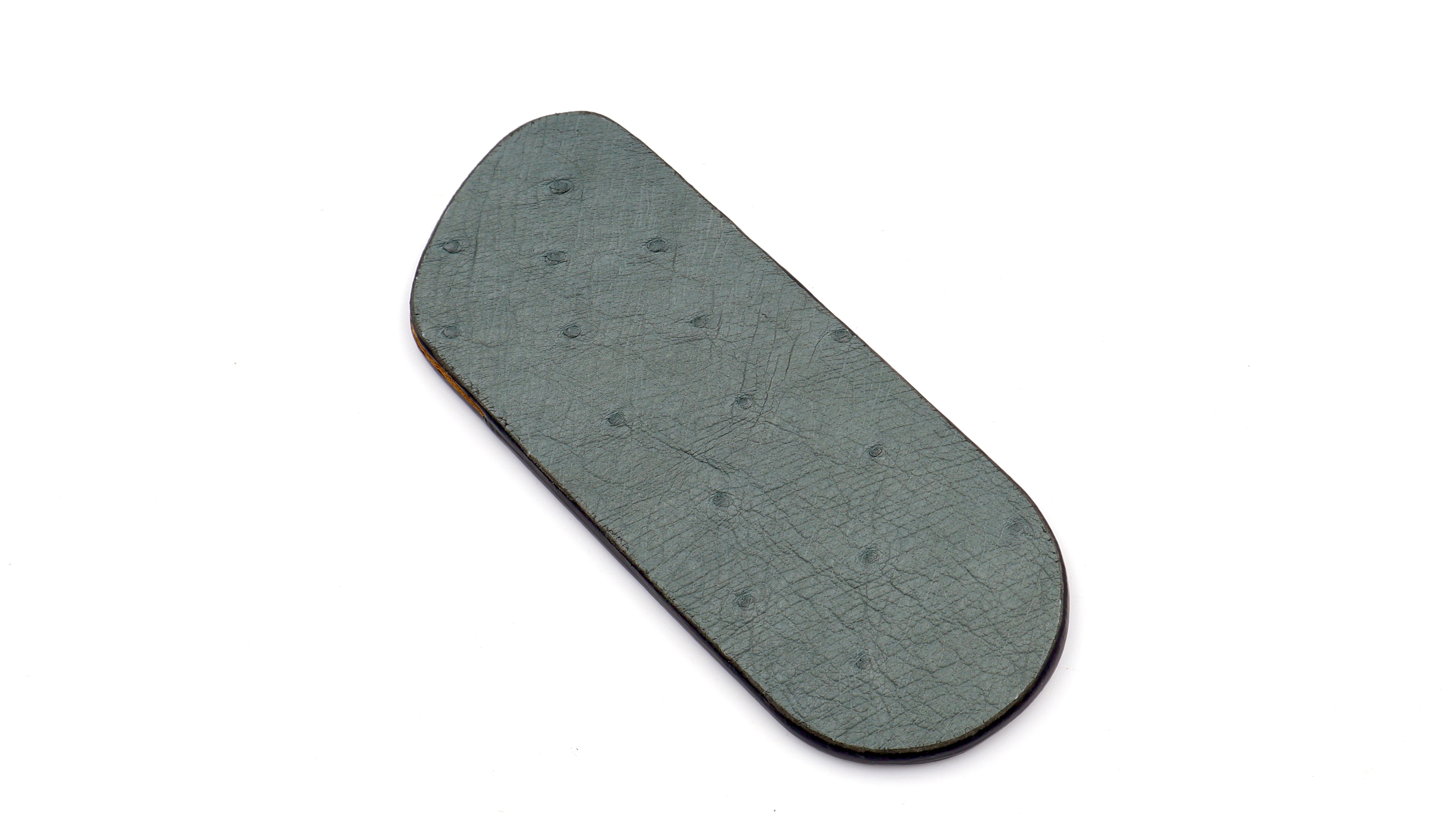 Atelier N°7 ostrichleather grey 14 cm