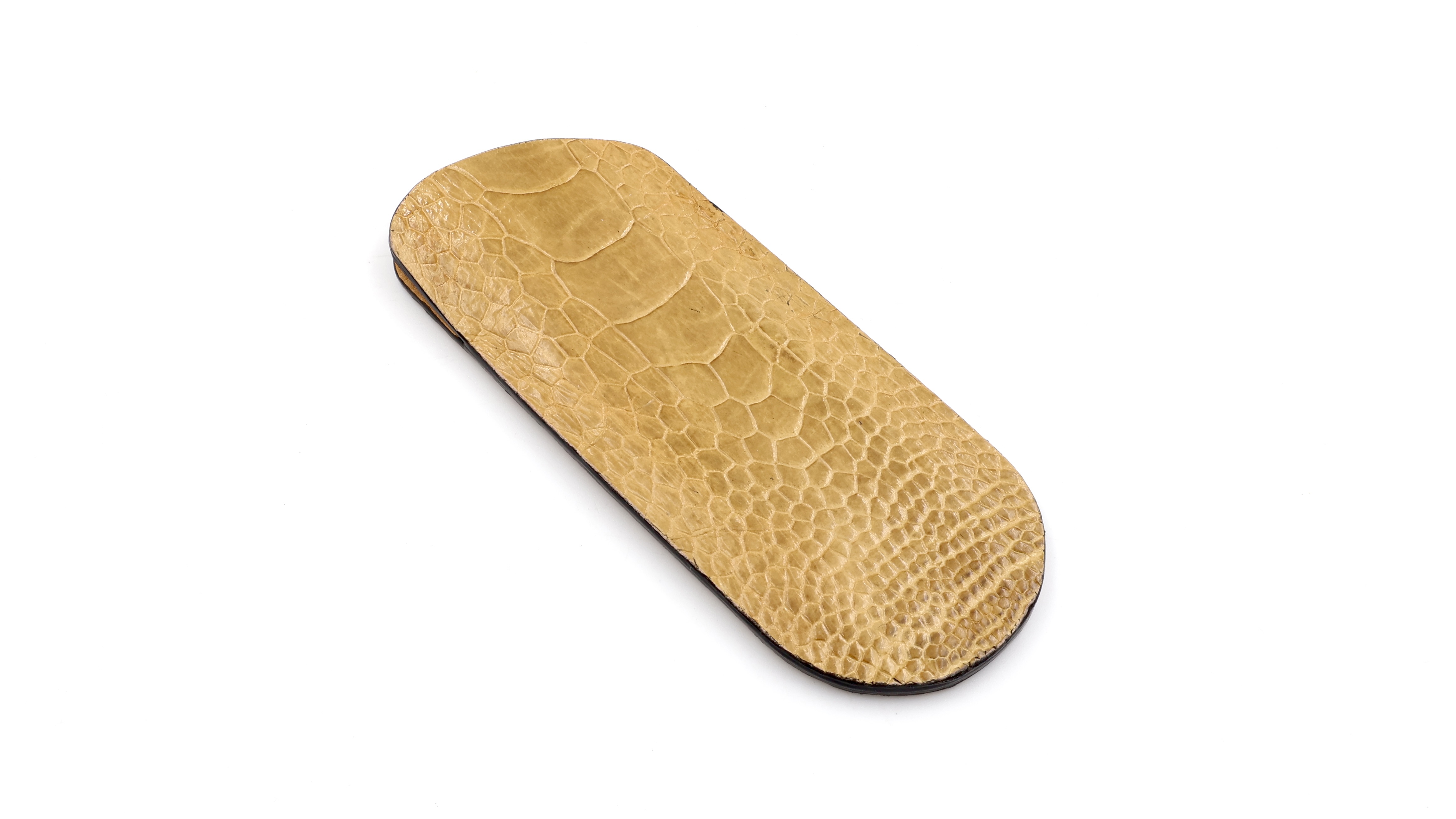 Atelier N°7 Stecketui Straussenbein Leder camel farben 14 cm    