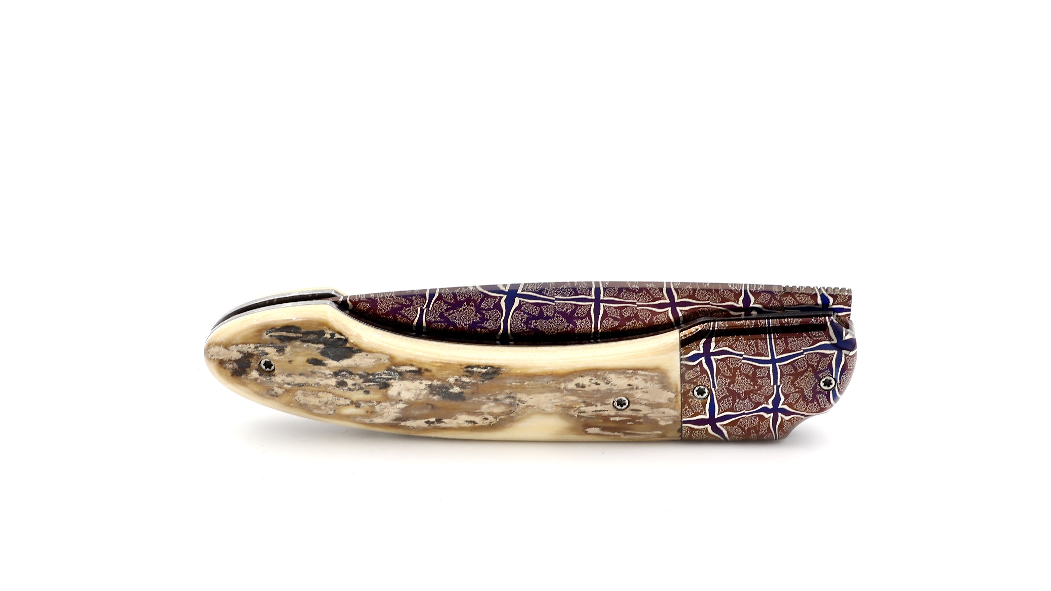 Philippe Soeuvre le Vault de lugny Mammutelfenbein gebleute Mosaikdamast Klinge   