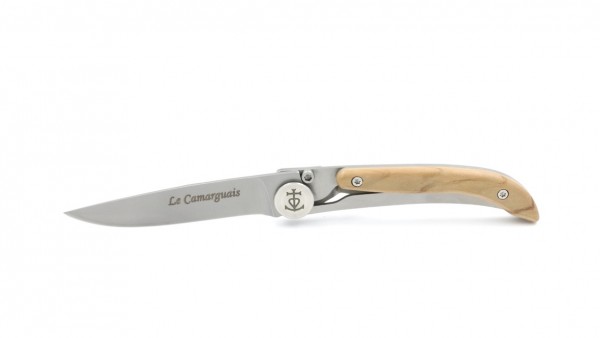 Le Camarguais Liner Lock Messer Olive 