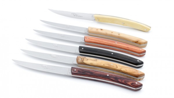 AU SABOT Le Thiers steakknives set of 6 mixed wood