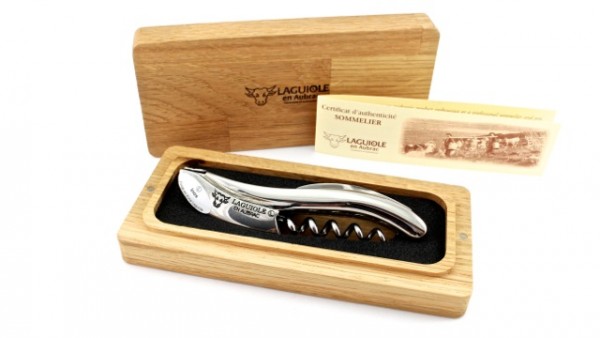 Laguiole en Aubrac Laguiole Sommelier knife stainless steel shiny