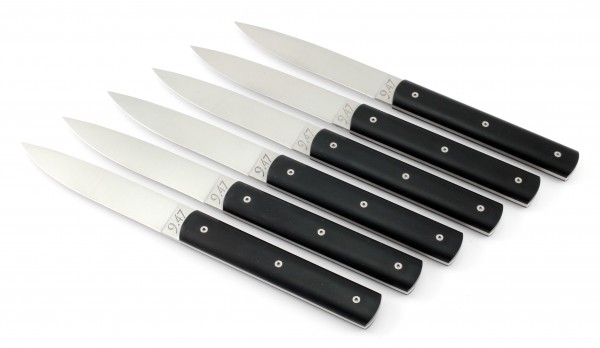 PERCEVAL 9.47 Steak knives Set POM black