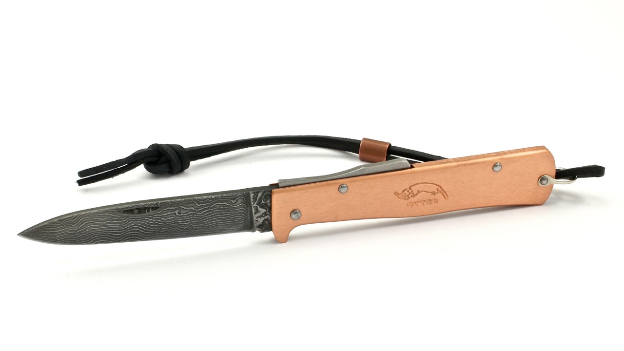 OTTER MERCATOR knife copper scales damascus blade, Mercator, Otter Messer, Brands