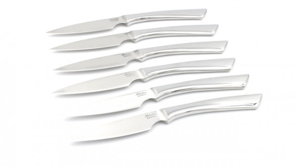 Saladini steakknive set of 6 pieces stainless steel shiny