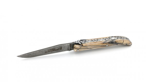 Claude DOZORME Laguiole Messer LUX Mammutelfenbein 12 cm Damastklinge