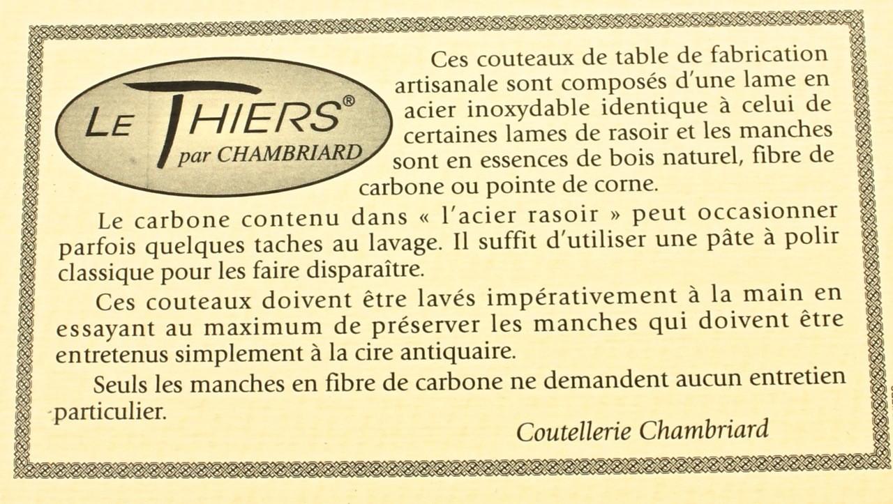 Chambriard Thiers Steak Messer Set Wacholder 2-teilig