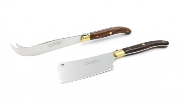 Claude DOZORME Laguiole cheese and butter knife vallerina brass bolster