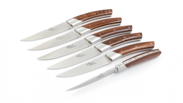 Chambriard Thiers steak knives Set of 6 Snakewood