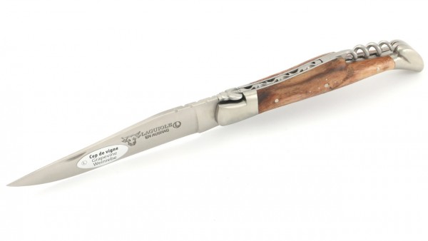 Laguiole en Aubrac Laguiole Messer 12 cm Weinstock mit Korkenzieher