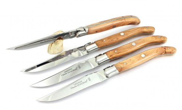 Maladroit så Tidligere Claude DOZORME Laguiole steak knives set of 4 juniper wood | Steak set | Claude  Dozorme | Brands | brandners-homestyle.de