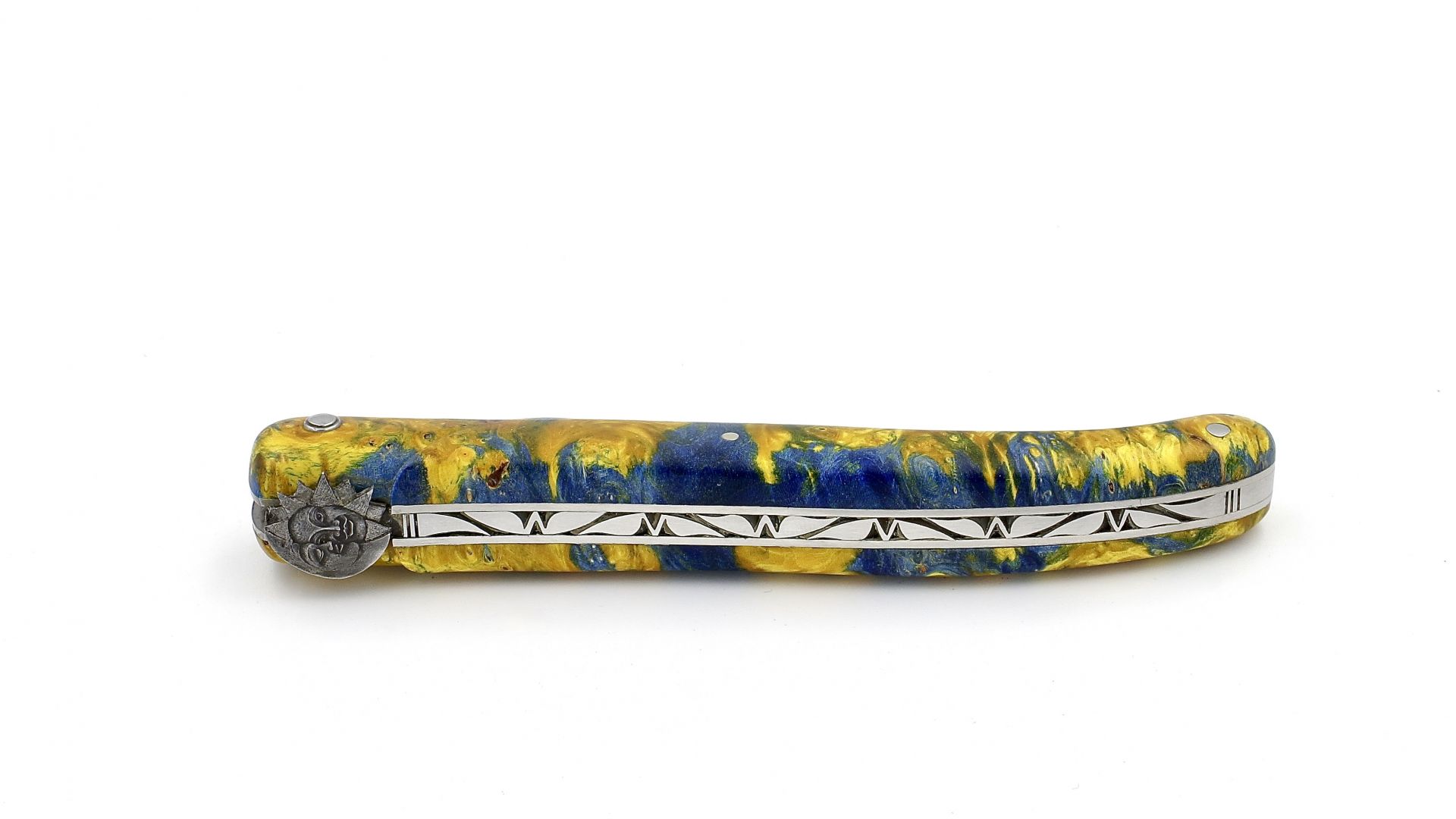 Laguiole en Aubrac Meisterstück SONNE und MOND Rosskastanien Wurzel 12 cm